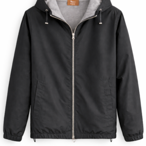 Tiano Lightweight Hooded Jacket – Black Grey