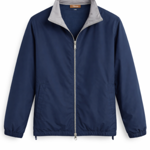 Tiano Lightweight Zip Jacket – Navy Grey